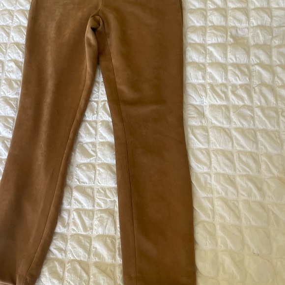 Max Studio Tan Faux Suede Skinny Pants - Picture 4 of 12